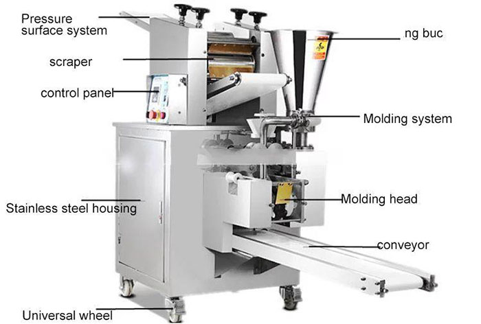 Chinese dumpling making machine 