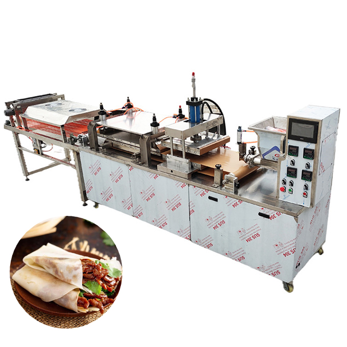 Industrial automatic tortilla making machine flatbread/tacos forming machine Burritos chicken wraps maker machine 