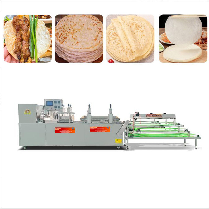 Industrial automatic tortilla making machine flatbread/tacos forming machine Burritos chicken wraps maker machine 