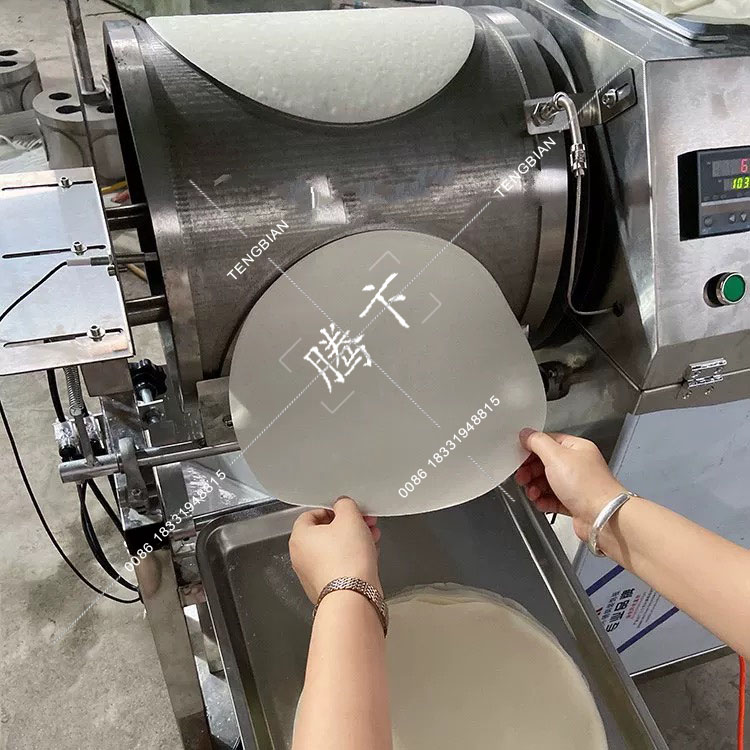 Automatically Filipino Chicken lumpia Shanghai wrapper machine,spring roll /crepe pastry sheet forming machine 