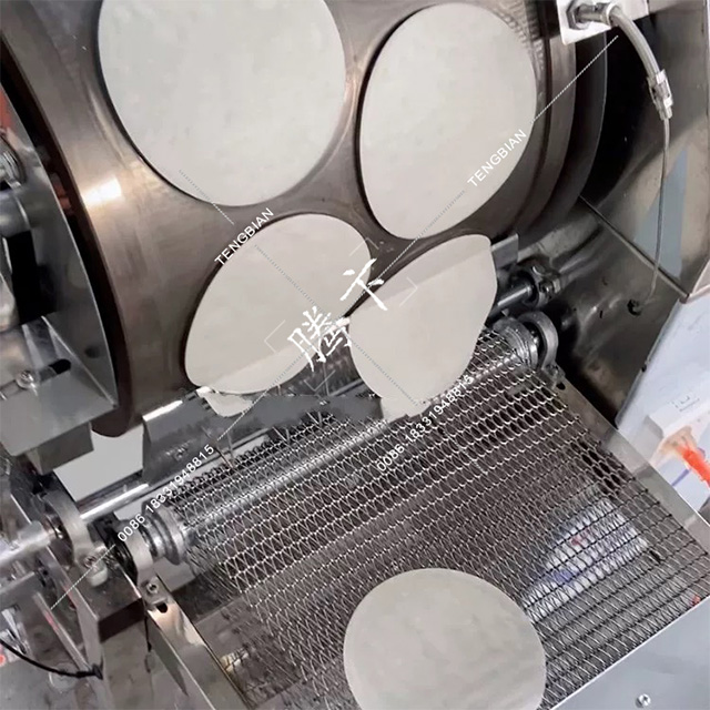 Automatically Filipino Chicken lumpia Shanghai wrapper machine,spring roll /crepe pastry sheet forming machine 