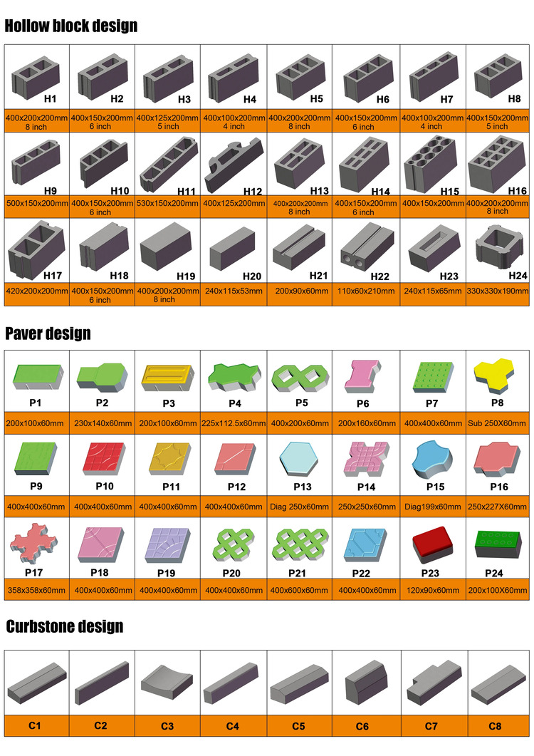 brick block molding machine